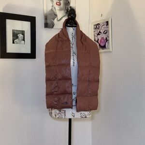 The North Face Brown Puffer Scarf OS unisex
